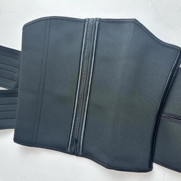 Unisex Black Waist Trimmer Size M- Sweat Bands for Stomach - Picture 8 of 10